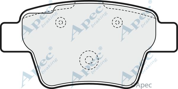 APEC BRAKING Piduriklotsi komplekt,ketaspidur PAD1558